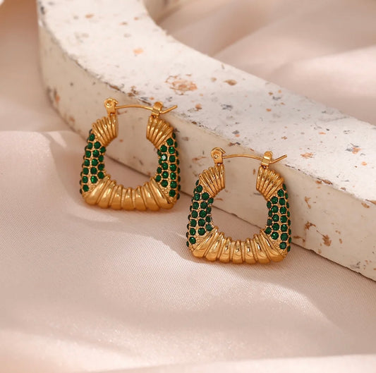 Lua green earrings